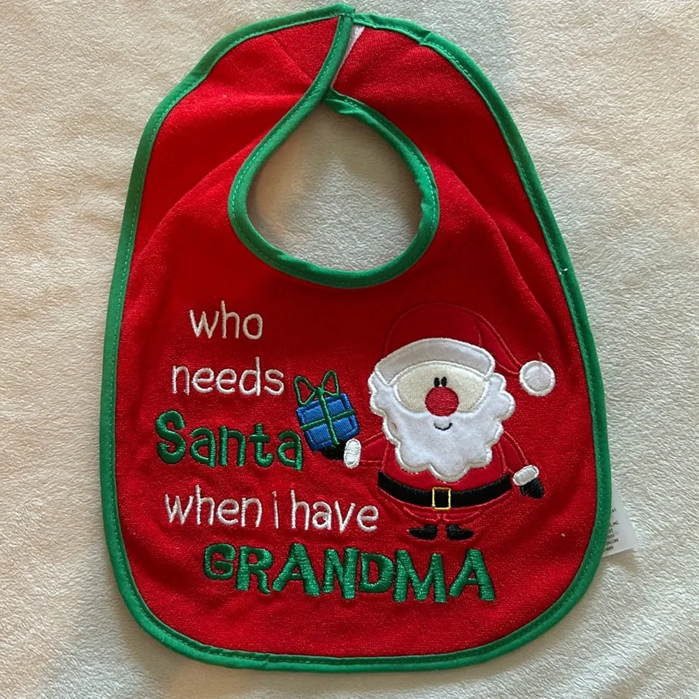 (4) Santa Baby Bibs Bundle - Picture 2 of 9